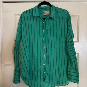 Free people bright button up top